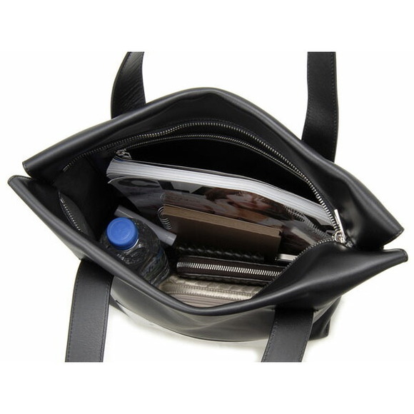 Loewe Shopper Bag Leather Black White - Picture 6 of 6